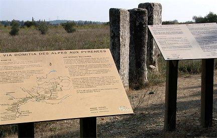 photo of mile markers in France