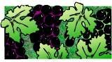 graphic of grape leaves
